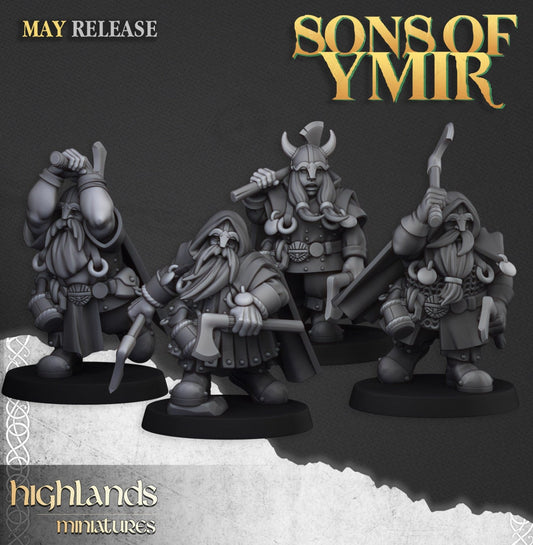 28mm Highland Miniatures Dwarf Rangers Unit of 10 for WFB AOS