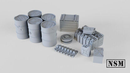 WWII German Stowage Set Various Scales Historical Wargaming (US tariffs are pre-paid by us)