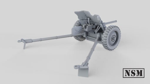 Soviet M1937 45mm AT Gun 1/56 scale (US tariffs are pre-paid by us)
