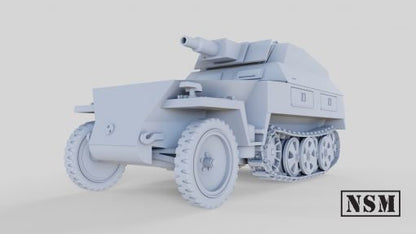 WWII German Sd.Kfz 250/8 Neu ‘Stummel’ Various Scales Historical Wargaming (US tariffs are pre-paid by us)