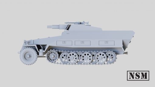 WWII German Sd.Kfz 251/9 D ‘Stummel’ Various Scales Historical Wargaming