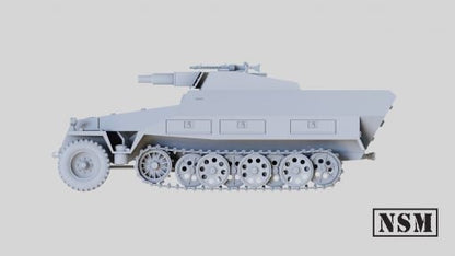 WWII German Sd.Kfz 251/9 D ‘Stummel’ Various Scales Historical Wargaming