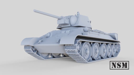 WWII Soviet or Finnish T34-76 Tank Various Scales Historical Wargaming