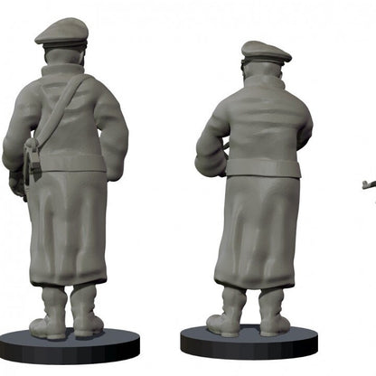 WWII German Gestapo Officers (4 models) Various Scales Historical Wargaming