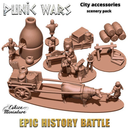 Wargaming Terrain Ancient Medieval City Accessories Various Scales Historical Wargaming