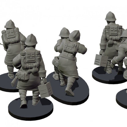 WWII French Light Support Weapons Set (8 models) Various Scales Historical Wargaming (bases not included)