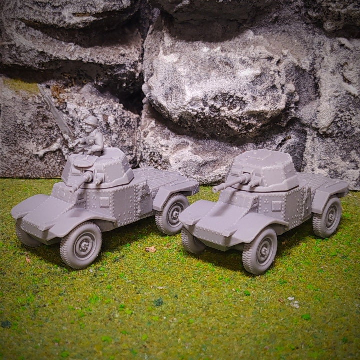 WWII French Panhard Armoured Car Various Scales Historical Wargaming (US tariffs are pre-paid by us)