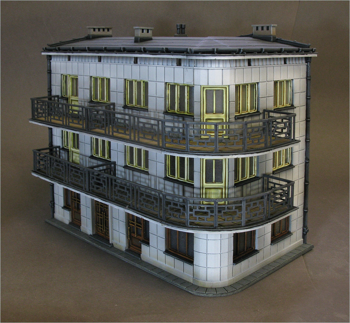 Wargaming Terrain Modernist House A Various Scales Historical Wargaming