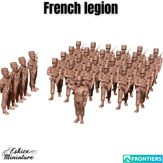 Modern Warfare French Foreign Legion on Parade (11 models) Various Scales Historical Wargaming