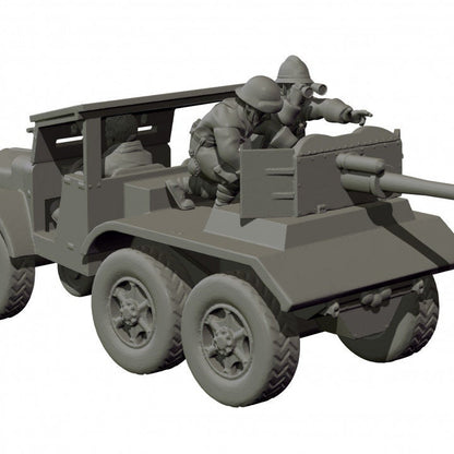 WWII French Laffly with 47mm Gun and Crew Various Scales Historical Wargaming
