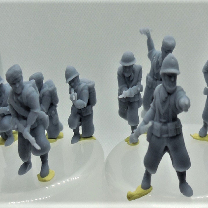 WWII French Moroccan Goumiers Squad (10 models) Various Scales Historical Wargaming