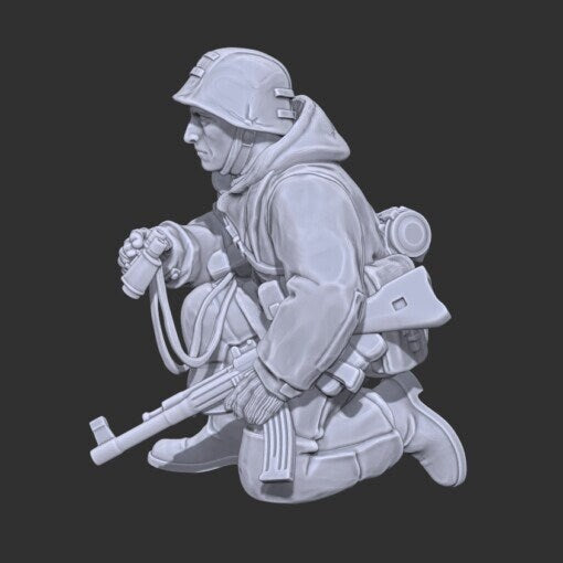 WWII German Schweres MG42 on tripod with crew (3 models) Various Scales Historical Wargaming (US tariffs are pre-paid by us)