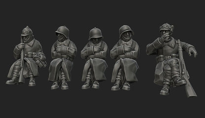 WWII Soviet Winter War Passengers Set (10 models) Various Scales Historical Wargaming (US tariffs are pre-paid by us)