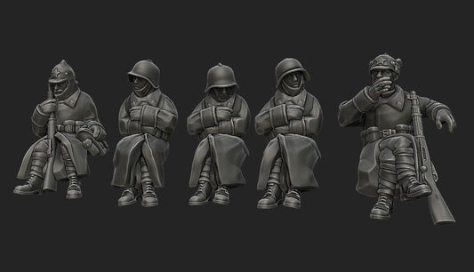 WWII Soviet Winter War Passengers Set (10 models) Various Scales Historical Wargaming (US tariffs are pre-paid by us)
