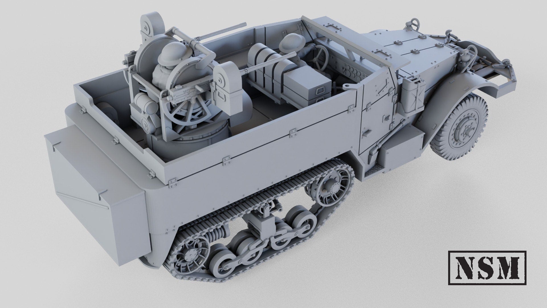 WWII British M14 Twin HMG Halftrack Various Scales Historical Wargaming (US tariffs are pre-paid by us)