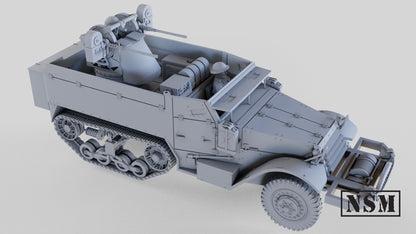 WWII British M14 Twin HMG Halftrack Various Scales Historical Wargaming