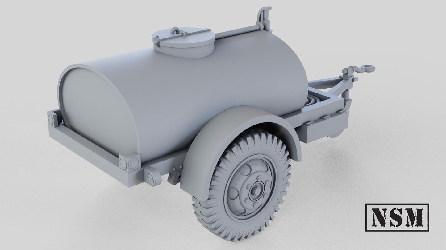 WWII US G-527 Water Trailer Various Scales Historical Wargaming