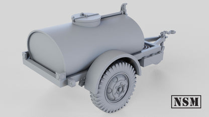 WWII US G-527 Water Trailer Various Scales Historical Wargaming