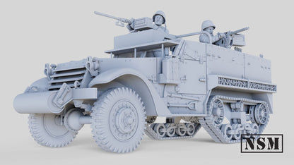 WWII US M2A1 Halftrack Various Scales Historical Wargaming