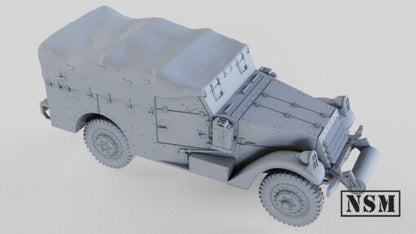 WWII US M3A1 Scout Car with Crew Various Scales Historical Wargaming
