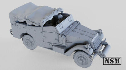 WWII US M3A1 Scout Car with Crew Various Scales Historical Wargaming