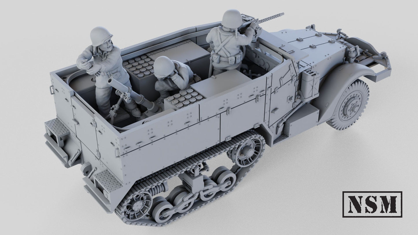 WWII US M4 Mortar Carrier Various Scales Historical Wargaming (US tariffs are pre-paid by us)