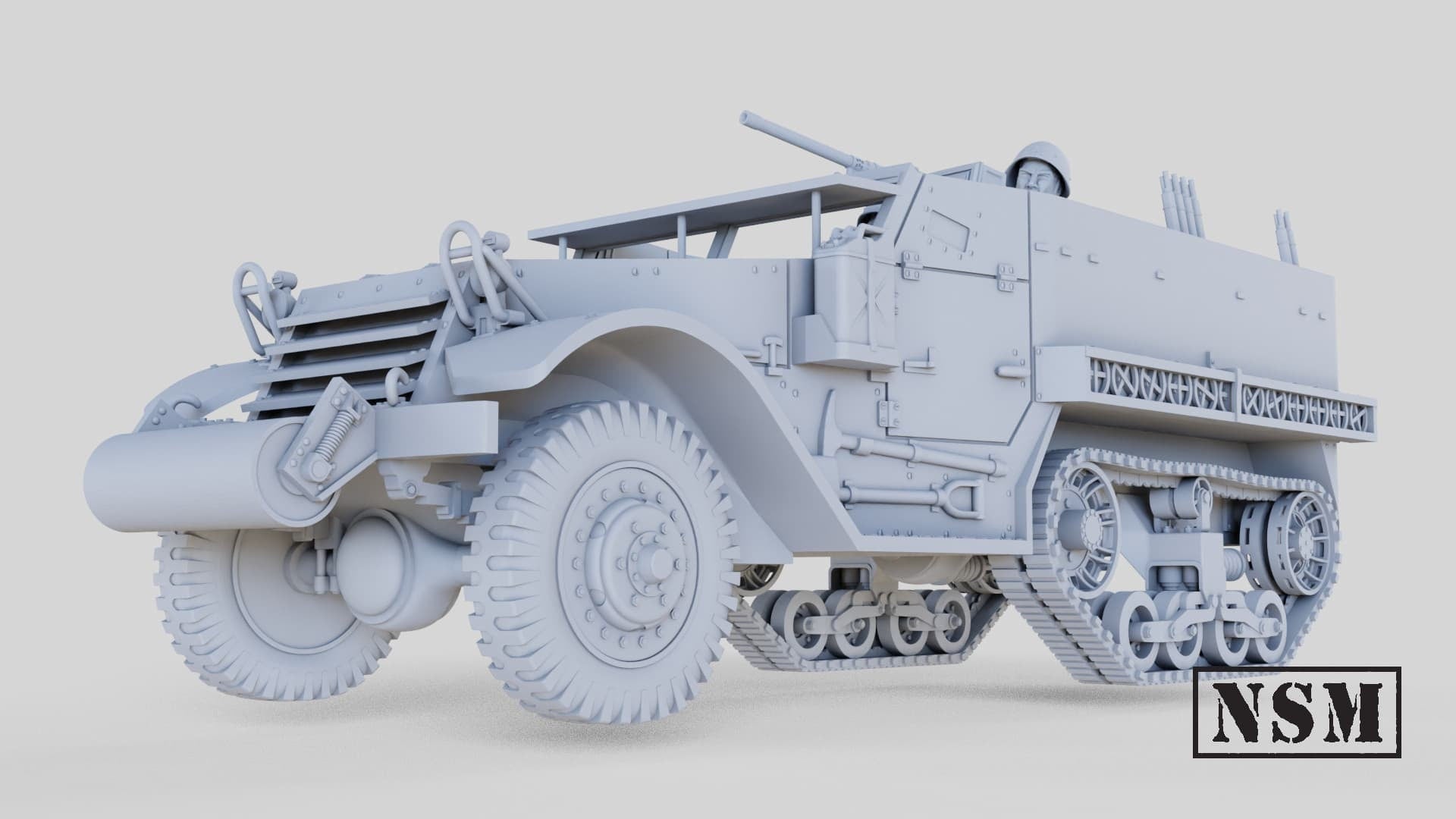 WWII Soviet M5 Halftrack Various Scales Historical Wargaming (US tariffs are pre-paid by us)
