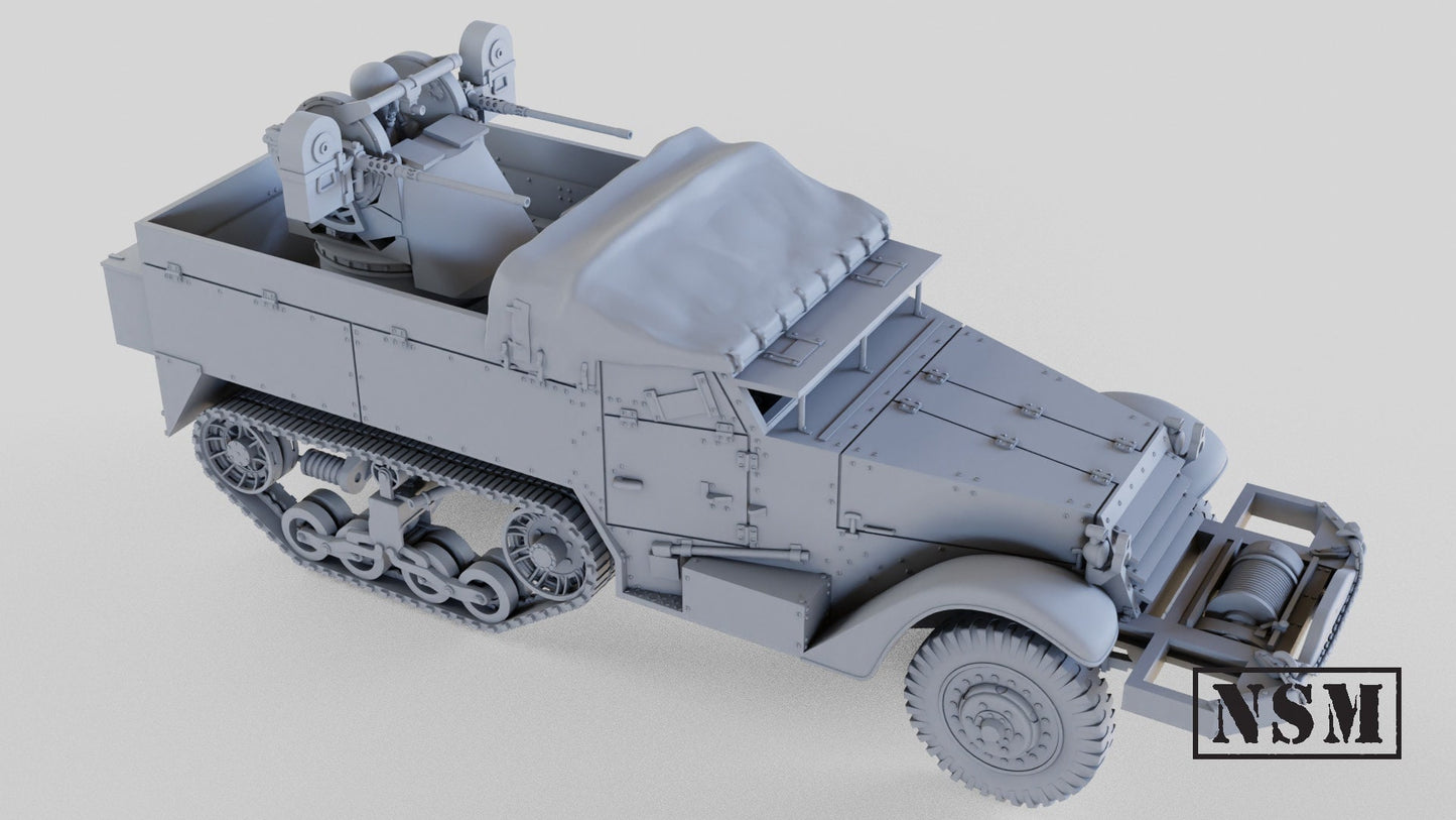 WWII US M13 Twin HMG Halftrack Various Scales Historical Wargaming