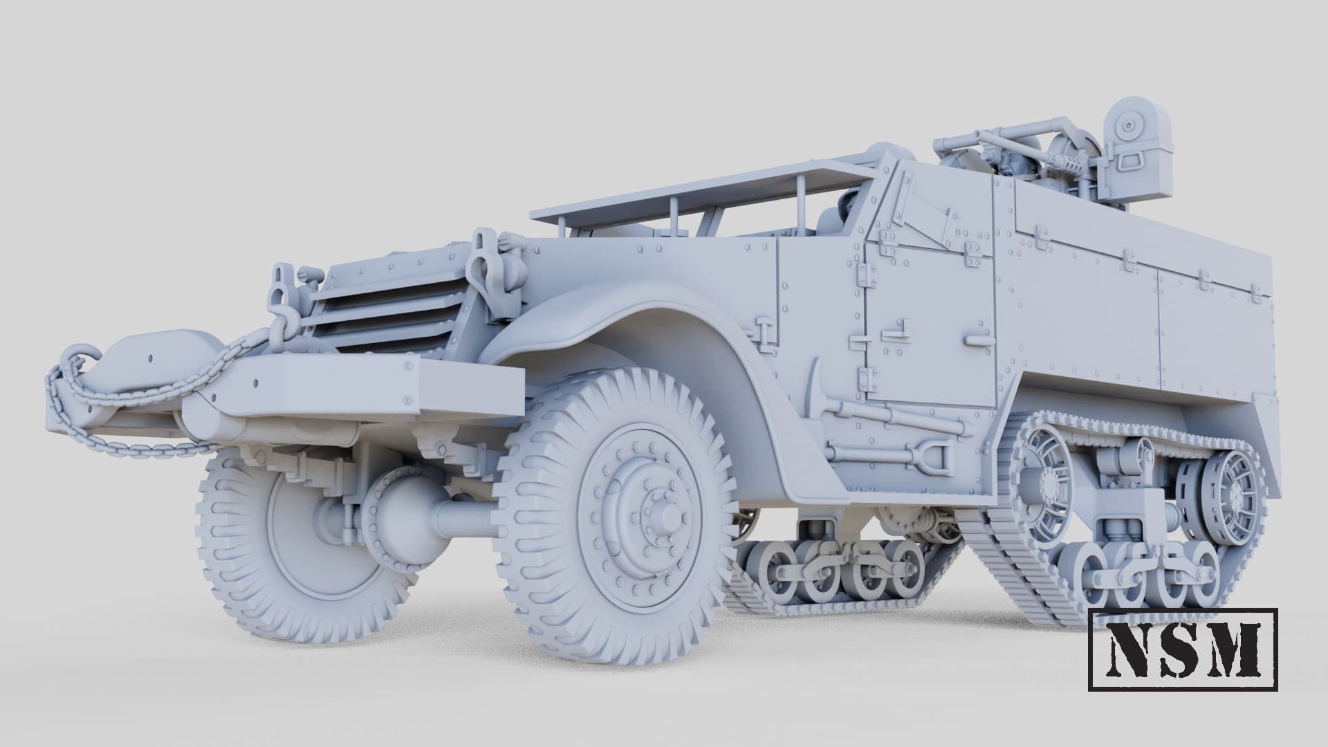 WWII US M13 Twin HMG Halftrack Various Scales Historical Wargaming