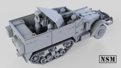 WWII US T48 57mm Gun Motor Carriage Halftrack Various Scales Historical Wargaming