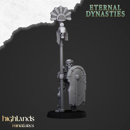 Highland Miniatures Ancient Skeletons with Spears and Hand Weapons x20 TOW AoS Fantasy
