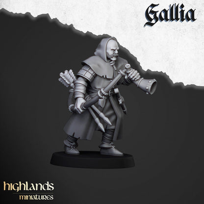 Highland Miniatures Gallia Archers x12 Fanatsy AoS ToW
