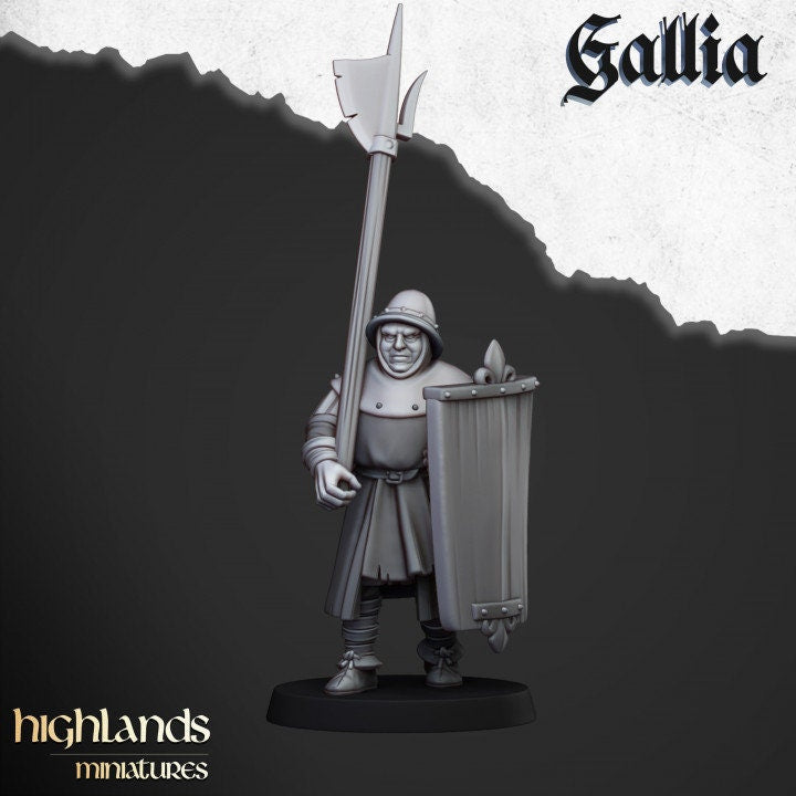Highland Miniatures Gallia Men at Arms x20 Fantasy AoS TOW