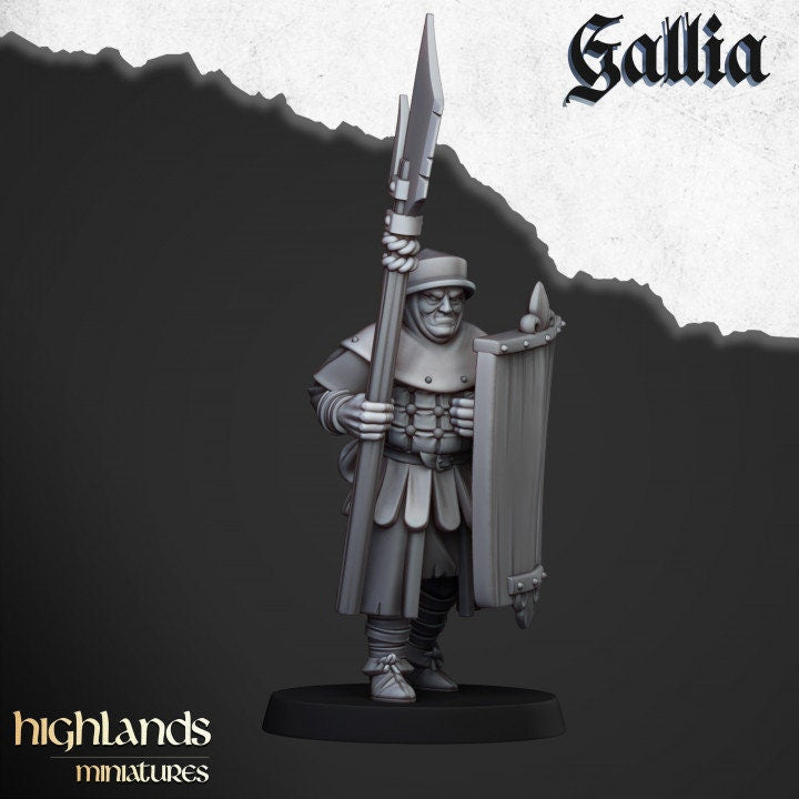 Highland Miniatures Gallia Men at Arms x20 Fantasy AoS TOW