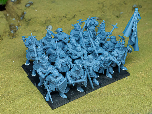 Highland Miniatures Knights of Gallia on Foot x20 Fantasy AoS TOW