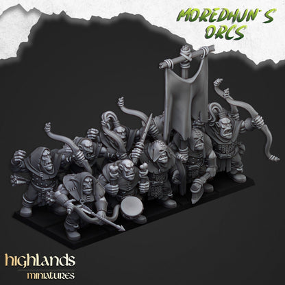 Highland Miniatures Orc Archers x10 Fantasy TOW AOS