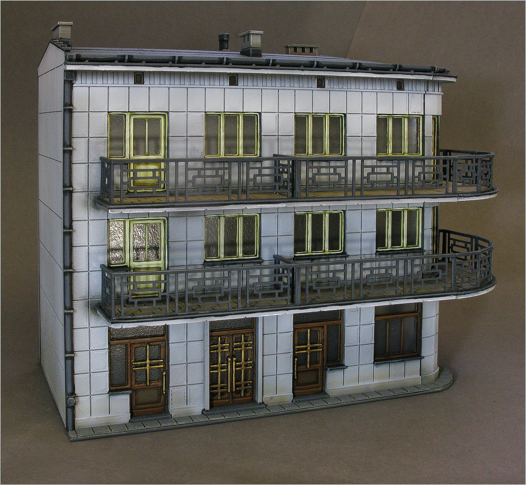 Wargaming Terrain Modernist House A Various Scales Historical Wargaming