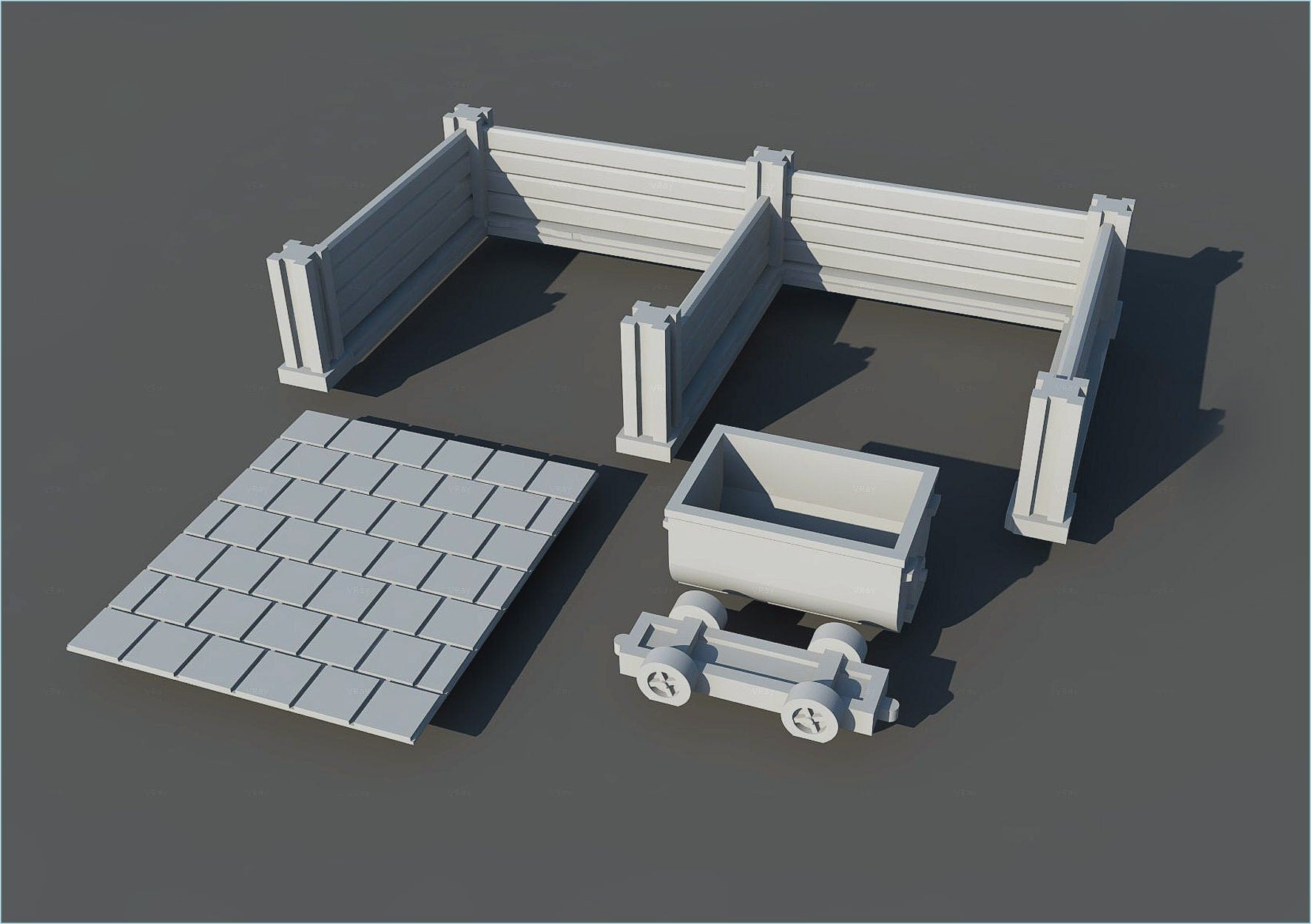 Wargaming Terrain Coal Bunker and Crane Various Scales Historical Wargaming
