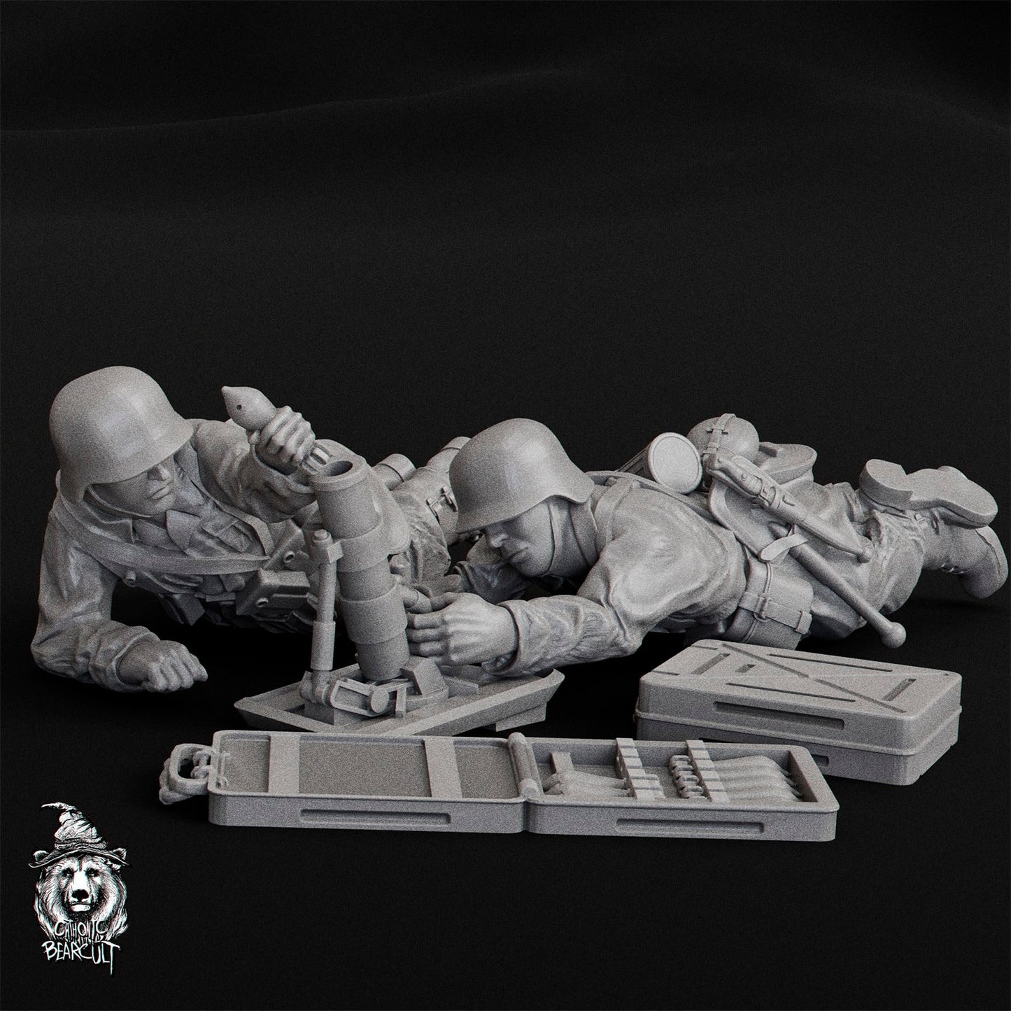 WWII German Light Mortar 5 cm Granatwerfer 36 (2 models) Various Scales Historical Wargaming (US tariffs are pre-paid by us)