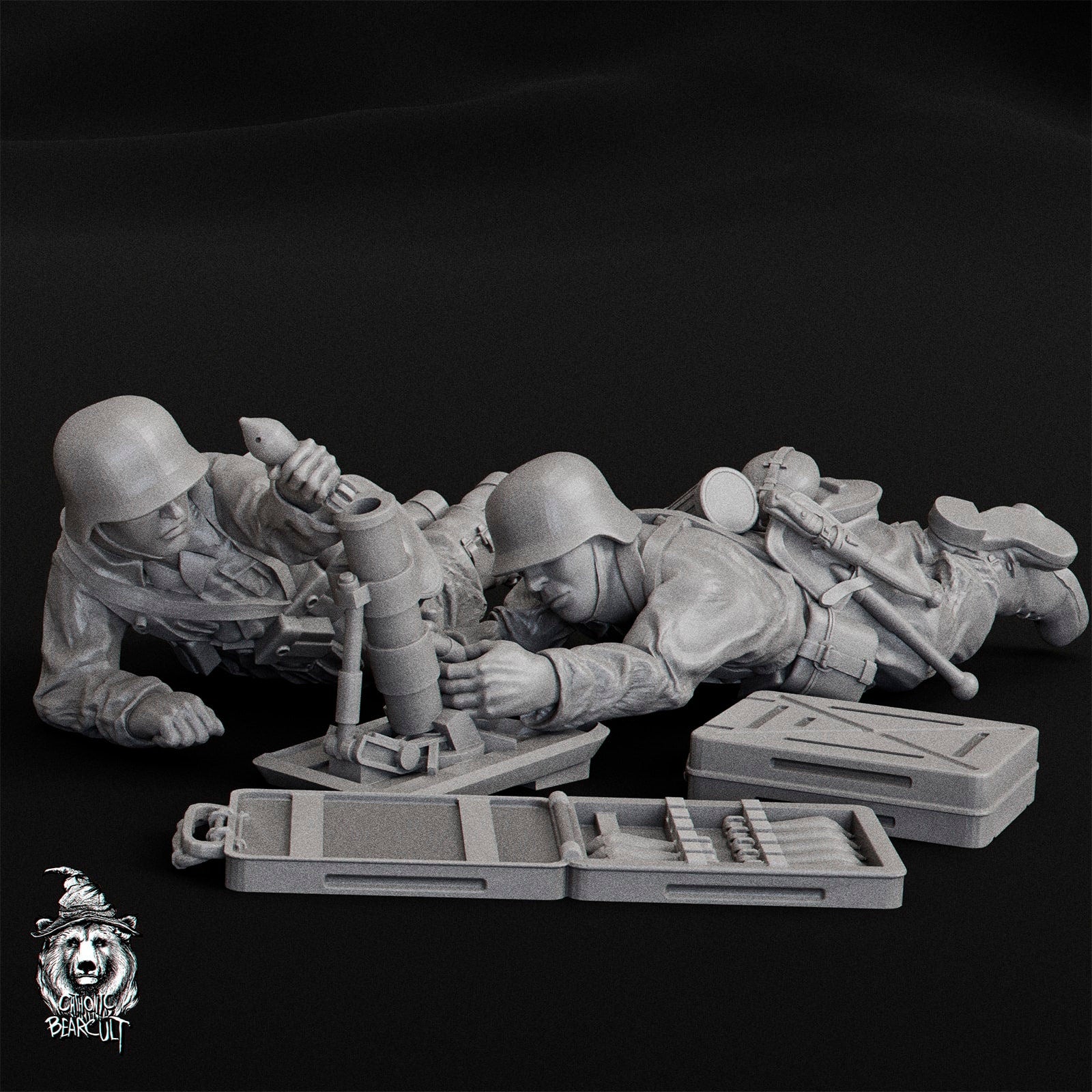WWII German Light Mortar 5 cm Granatwerfer 36 (2 models) Various Scales Historical Wargaming (US tariffs are pre-paid by us)