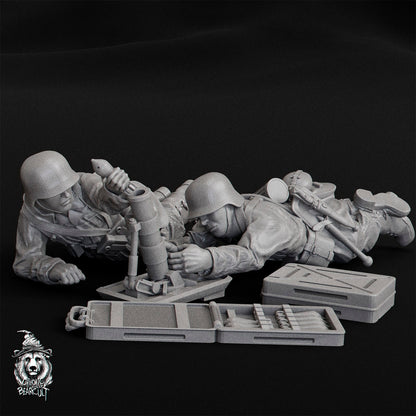 WWII German Light Mortar 5 cm Granatwerfer 36 (2 models) Various Scales Historical Wargaming (US tariffs are pre-paid by us)