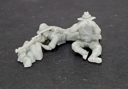 WWII Australian Sniper Team (2 models) Various Scales Historical Wargaming