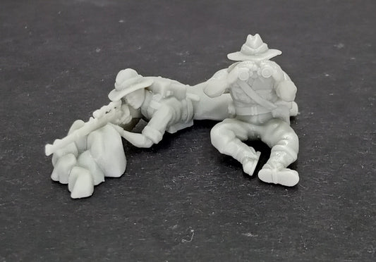 WWII Australian Sniper Team (2 models) Various Scales Historical Wargaming