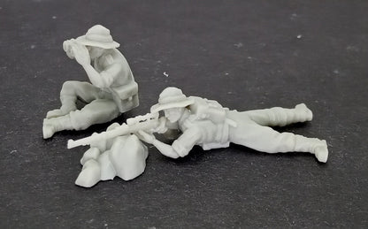 WWII Australian Sniper Team (2 models) Various Scales Historical Wargaming