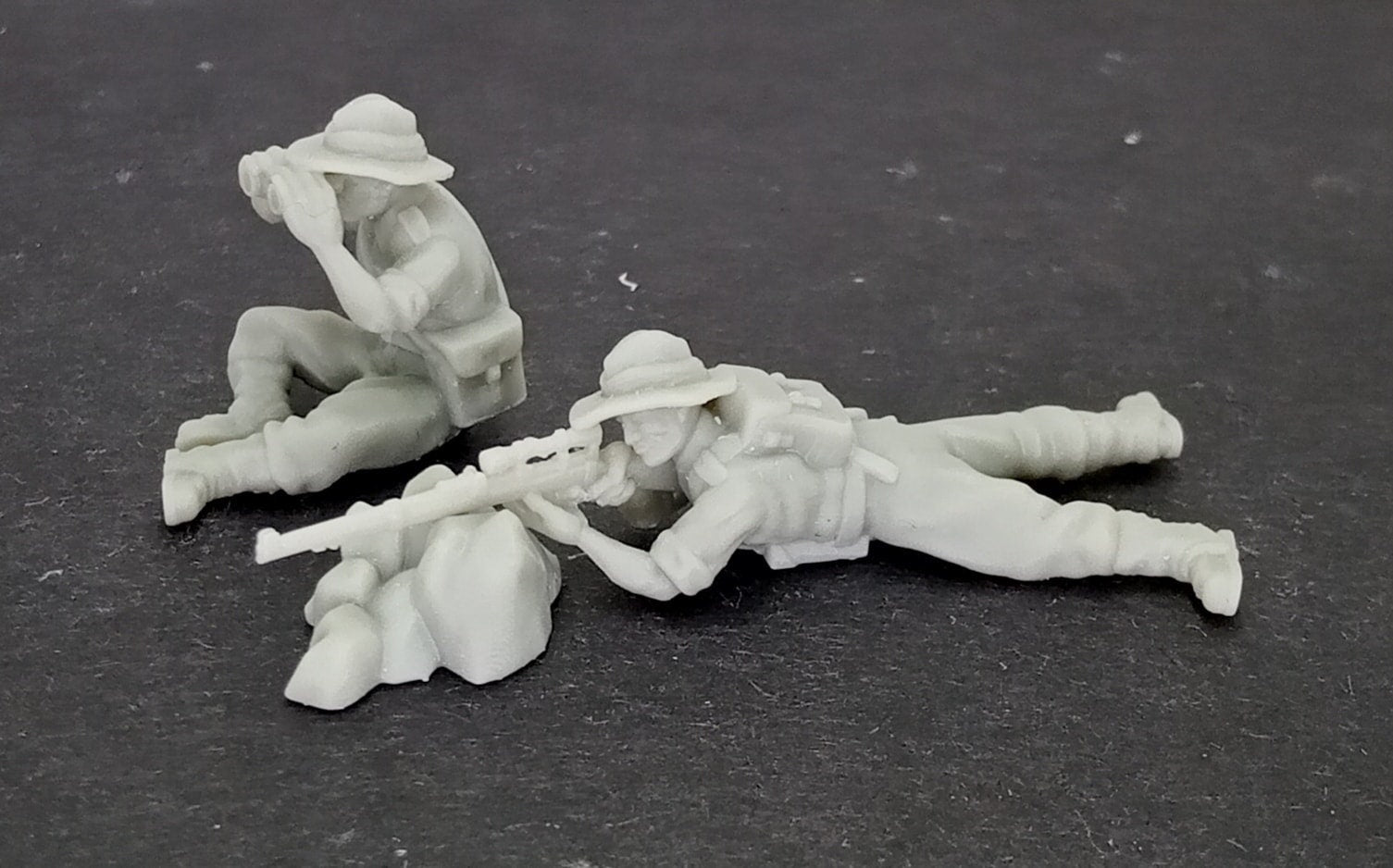 WWII Australian Sniper Team (2 models) Various Scales Historical Wargaming (US tariffs are pre-paid by us)
