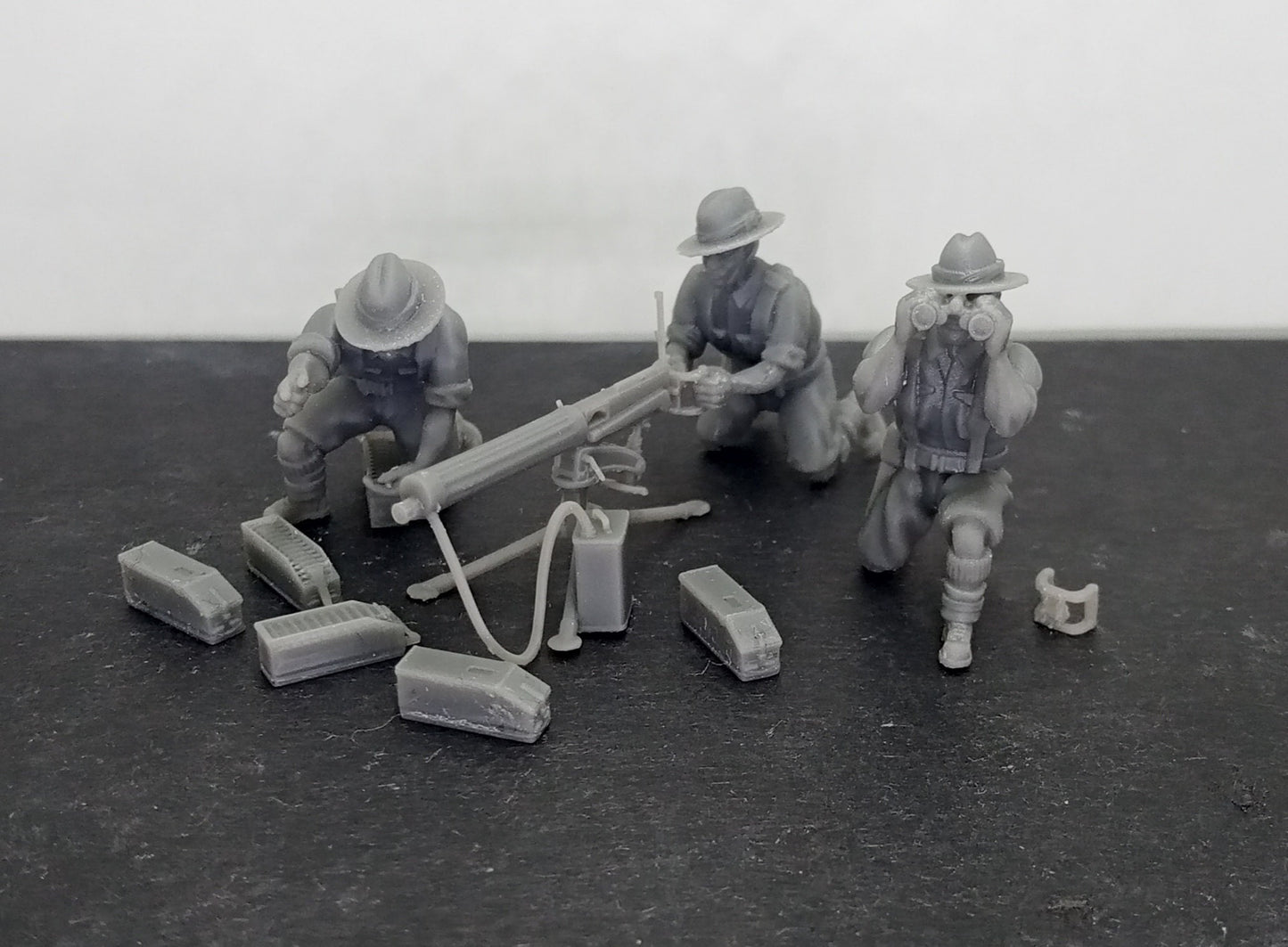 WWII Gurkha Vickers 303 MMG with Crew (3 models) Various Scales Historical Wargaming