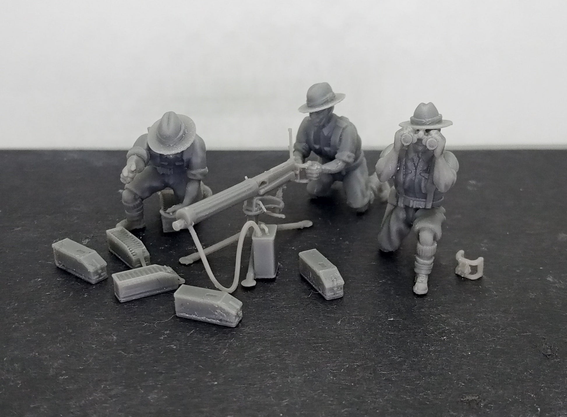 WWII Gurkha Vickers 303 MMG with Crew (3 models) Various Scales Historical Wargaming