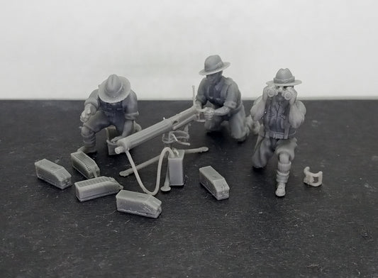 WWII Gurkha Vickers 303 MMG with Crew (3 models) Various Scales Historical Wargaming
