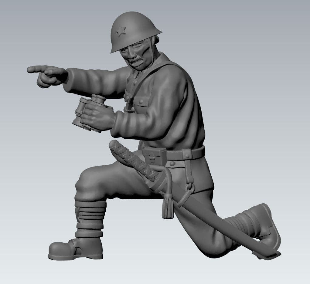 WWII Japanese Forward Observer Team (2 models) Various Scales Historical Wargaming (US tariffs are pre-paid by us)