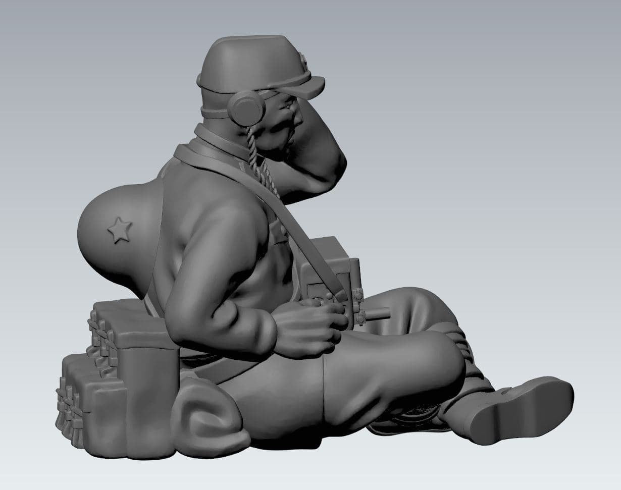 WWII Japanese Forward Observer Team (2 models) Various Scales Historical Wargaming (US tariffs are pre-paid by us)